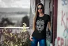 Damen T-Shirt Wolf Traumfänger Atzekenmuster Boho Atzec Produktbild-Vorschau 3