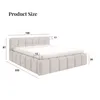 Polsterbett NUBO Medium 140x200 cm mit bettkasten - QUELLE Produktbild-Vorschau 4