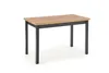 Halmar Tisch schwarz braun Möbelplatte 68cm x 120cm x 77cm Produktbild-Vorschau 1