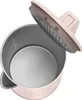 Top-down view of an open pink electric kettle with a stainless steel interior. Produktbild-Vorschau