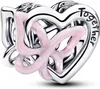 Pandora Charm Damen Herz und Schmetterling Sterling-Silber Produktbild-Vorschau 2