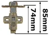 10 Stück Topfband mit hydraulisch Dämpfer Scharnier, Produktbild-Vorschau 4