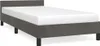 vidaXL Rám postele bez matraca tmavosivý 90x200 cm zamat Náhľad obrázku produktu 1
