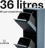 Klarstein Poubelle Double 36 L - Tri Sélectif Cuisine, 2 Voir les images du produit 3