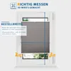 Allesin Plissee ohne Bohren Klemmfix, Anthrazit 45x160cm Produktbild-Vorschau 5