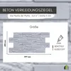 3D-Wandpaneele PVC | Ziegeloptik | Beton Verkleidungsziegel Produktbild-Vorschau 4