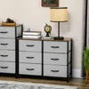 HOMCOM Kommode, ladeschrank, dressoir met 6 opklapbare Productafbeelding-voorbeeld 2