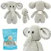 Handgestrickter Elefant gehäkelt aus Baumwolle Spielzeug 15 Produktbild-Vorschau 6
