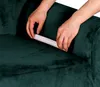 Sesselbezug 1 Sitzer 90-140cm - Samt - Grün - Stretch Produktbild-Vorschau 6