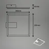 Lampada da soffitto a LED, cromo opaco/cromo, LED/14W Anteprima dell’immagine prodotto 6