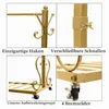 Kledingrek op wielen, met 8 haken en plank (80cm x 150cm) | Productafbeelding-voorbeeld 5