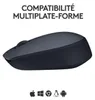 Logitech M170, Oburęczny, Optyczny, RF Wireless, 1000 DPI, Podgląd zdjęcia produktu 22