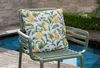 Kissen - Weiß - Gelb - Grün - 45 x 45 cm - Polyester - Produktbild-Vorschau 2