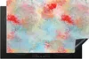 KitchenYeah© Herdabdeckplatte Blau - Rot - Farbe - Muster , Produktbild-Vorschau 1