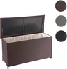Poly-Rattan Kissenbox HWC-D88, Gartentruhe Auflagenbox Produktbild-Vorschau 8