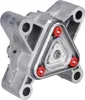 A close-up, studio shot of a metal pump head component. Produktbild-Vorschau
