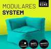LUMALAND Sitzsack-Sofa Ecke - Kombinierbar mit Modularem Produktbild-Vorschau 2