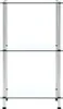 VidaXL 249504, Przezroczysty, 3 pół., Stal, 400 mm, 400 mm, Podgląd zdjęcia produktu 1