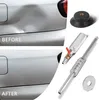 A collage showing a car dent before and after repair, along with the tools used for the repair. Anteprima dell’immagine prodotto