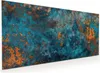 Küchenrückwand Spritzschutz Glas mit Motiv Blaue Maserung Produktbild-Vorschau 1