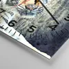 Wanduhr - Quadrat - Glasuhr - Indien stein tiger wild - Produktbild-Vorschau 5