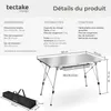 Table pliante en aluminium Bastian, réglable en hauteur - Voir les images du produit 6