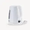 A white electric kettle is shown against a plain white background. Produktbild-Vorschau