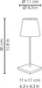 Zafferano POLDINA MINI PRO LAMPA STOŁOWA MALOWANA CIEMNY Podgląd zdjęcia produktu 7