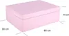 Creative Deco Ružová drevená škatuľa s vekom | 40 x 30 x 14 Náhľad obrázku produktu 2