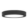 A black, circular LED ceiling light is shown against a white background. Náhľad obrázku produktu