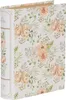 Boîte de rangement en carton, forme livre, motif floral, Voir les images du produit 1