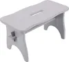 Creative Deco Šedá Dřevěná Stolička | 38 x 19 x 21 cm | Náhled obrázku produktu 1