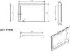 Technical drawing with dimensions of a metal frame. Náhľad obrázku produktu