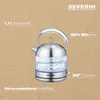Severin WK3459 Wasserkocher Glas / Edelstahl-gebürstet Produktbild-Vorschau 10