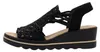 Rieker Damen Sandalette Schwarz Voir les images du produit 3