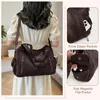 Große Damen Shopper Tasche aus Kunstleder im Vintage-Stil Produktbild-Vorschau 4