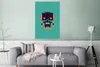 MuchoWow® Poster Roboter - Gesicht - Antenne - Blau - Produktbild-Vorschau 5