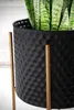 Set di 2 vasi da fiori FineBuy in metallo, nero/oro con Anteprima dell’immagine prodotto 4