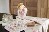 Clayre & Eef Geschirrtuch 50x70 cm Beige Rosa Baumwolle Eis Produktbild-Vorschau 3