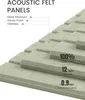 Vilt prikbord 120 x 90 cm, 12 tegels, zelfklevend, sage Productafbeelding-voorbeeld 4