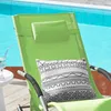 SoBuy Schaukelstuhl OGS28-GRx2 mit Rückenkissen und Kissen am Pool Náhled obrázku produktu