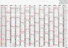 A calendar poster for the year 2026, showing all months in a grid format. Anteprima dell’immagine prodotto