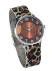 Damen Armbanduhr Leo Leopard animal print Edelstahl Produktbild-Vorschau 3