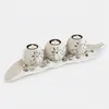 Relaxdays Teelichthalter Set, Blattschale, Deko Sand, Produktbild-Vorschau 1
