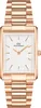 A product shot of a rose gold watch with a white face. Produktbild-Vorschau