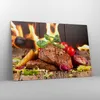 Bild auf Leinwand - Leinwandbild - Essen Holz Feuer Steak - Produktbild-Vorschau 4