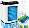Mini Luftkühler mit 2 Kühlhandtüchern,tragbare Klimaanlage Produktbild-Vorschau 1