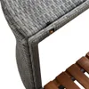 Bordo idromassaggio quadrato grigio 268x268x55 cm in poly Anteprima dell’immagine prodotto 4