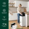 Kosz na śmieci eluno, pojemność 58 litrów, kosz z 3 Podgląd zdjęcia produktu 4