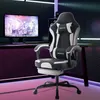 WOTSTA Gaming Stuhl Racing Bürostuhl Fußstütze Grau-Beige Produktbild-Vorschau 6
